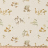 Printed Cotton BROUSSE Ecru / Green